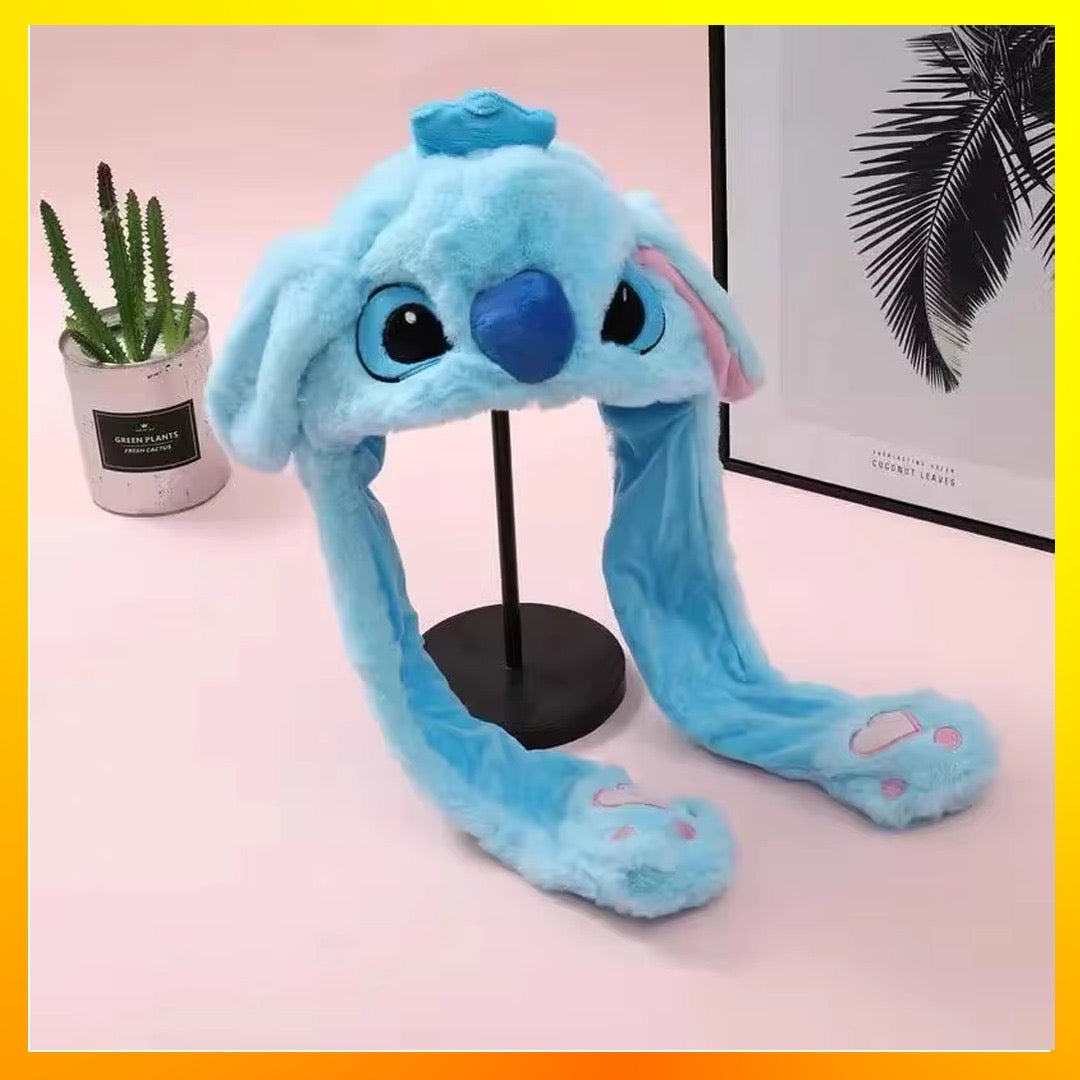 Stitch jumping ear hat with led