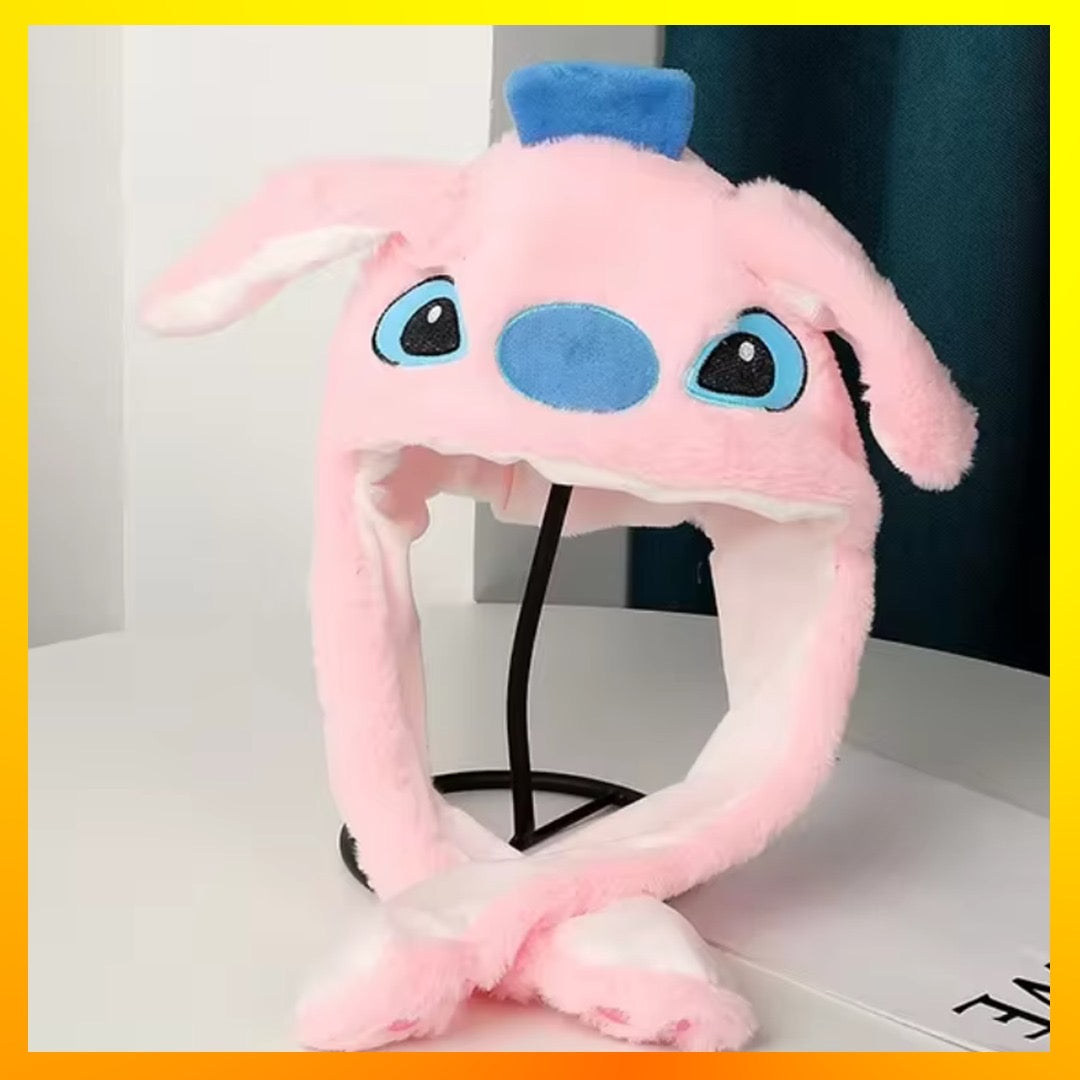 Stitch jumping ear hat with led