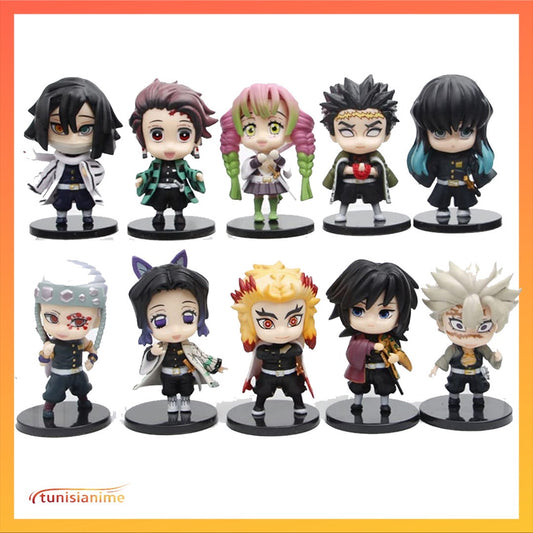 Demon slayer 7-8cm figures .